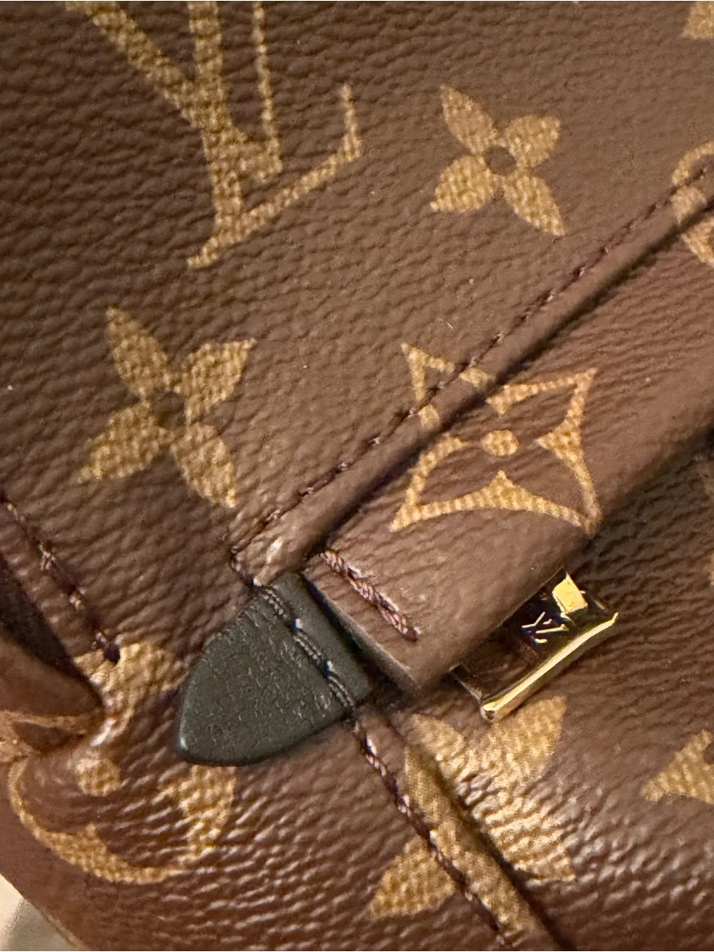 Louis Vuitton Monogram Canvas Mini Backpack in Brown and Gold